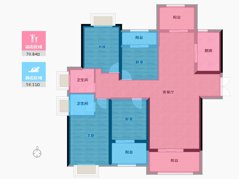 福建省-宁德市-天润国际-113.40-户型库-动静分区