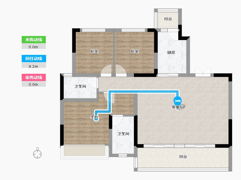 四川省-成都市-中旅千川阅-98.40-户型库-动静线