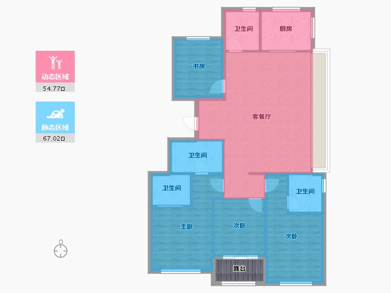 浙江省-湖州市-滨江棕榈十里春晓-114.99-户型库-动静分区