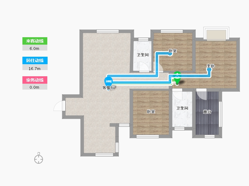 四川省-巴中市-宇忆叠翠-83.19-户型库-动静线