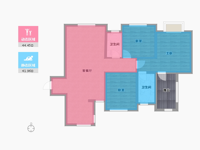 四川省-巴中市-宇忆叠翠-83.19-户型库-动静分区