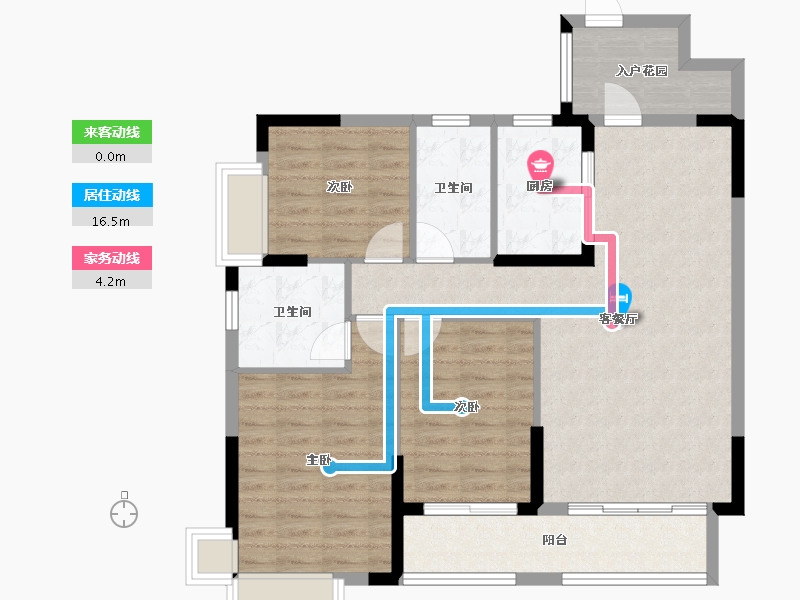 湖南省-常德市-宏泰·玖州府-94.31-户型库-动静线