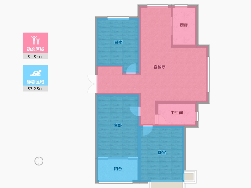 山东省-德州市-华腾御城澜湾-96.80-户型库-动静分区