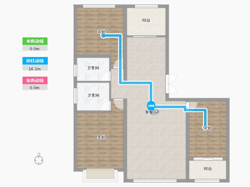 内蒙古自治区-包头市-松石御景江山-116.00-户型库-动静线