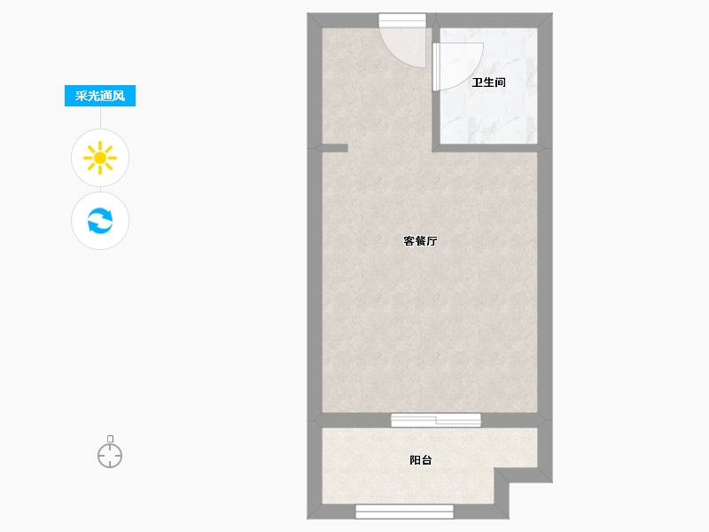 山东省-威海市-东方夏威夷嘉盛苑小区-26.86-户型库-采光通风