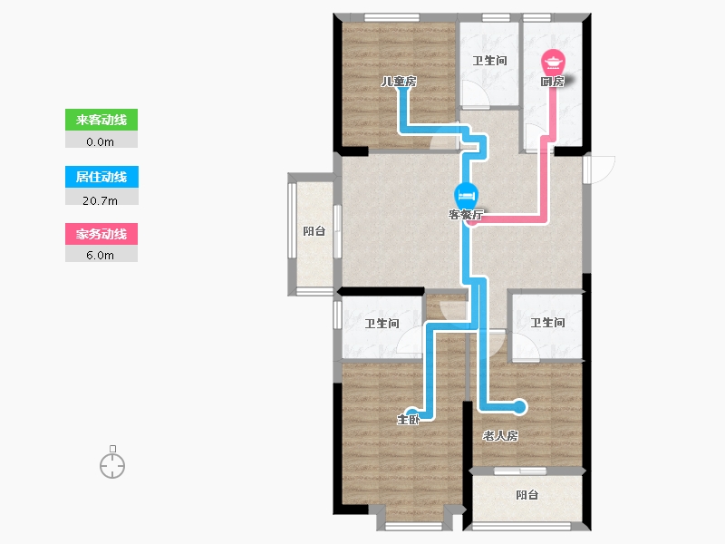 福建省-宁德市-龙芝富春茶城-92.01-户型库-动静线