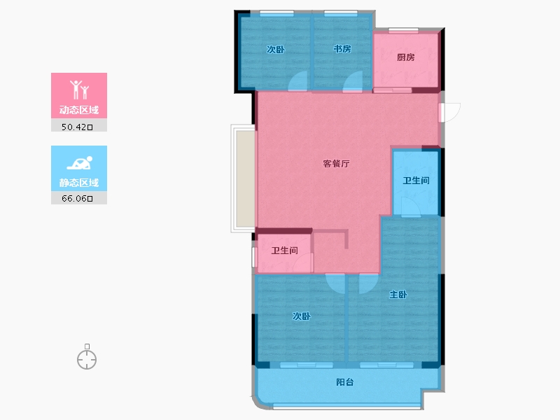 浙江省-宁波市-中交·蔚泱云城-106.14-户型库-动静分区