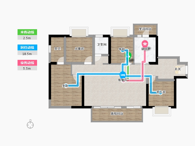 广东省-东莞市-海德琥珀臺-97.55-户型库-动静线