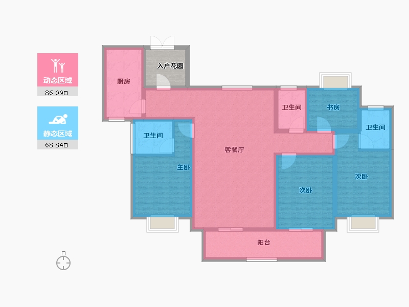 江西省-上饶市-华云·状元府-144.87-户型库-动静分区