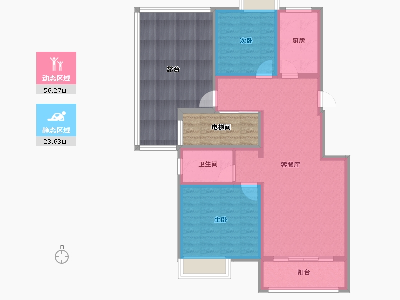 四川省-南充市-泰和盛世豪庭-97.14-户型库-动静分区