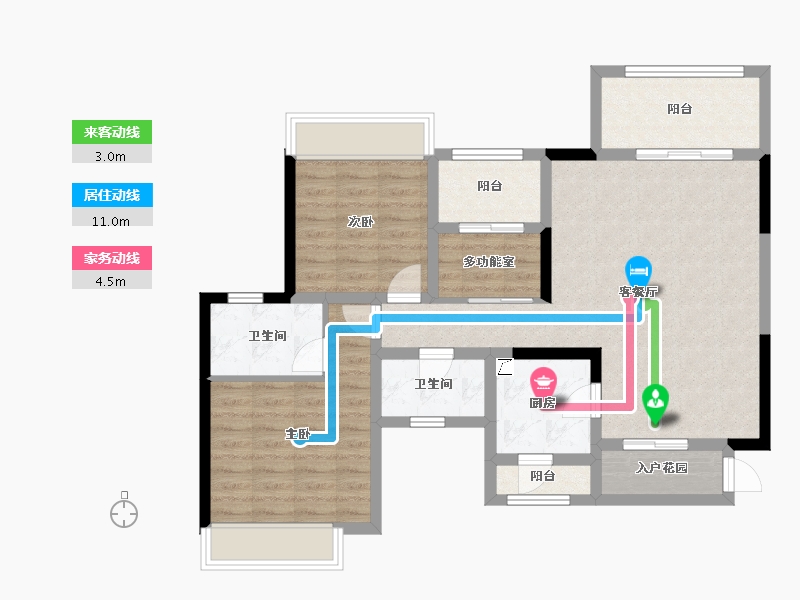 四川省-成都市-棠湖泊林城南郡​-87.21-户型库-动静线