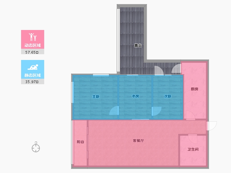 天津-天津市-天津阳光100新城西园-120.00-户型库-动静分区