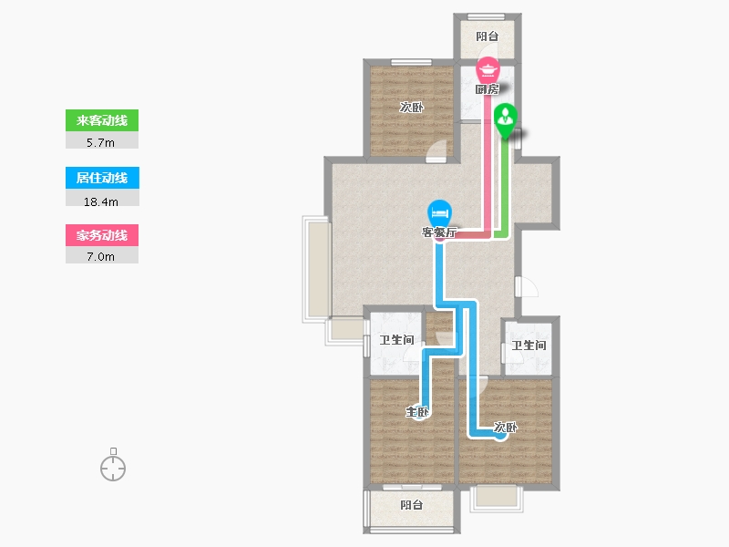 北京-北京市-京投发展·檀谷-108.00-户型库-动静线