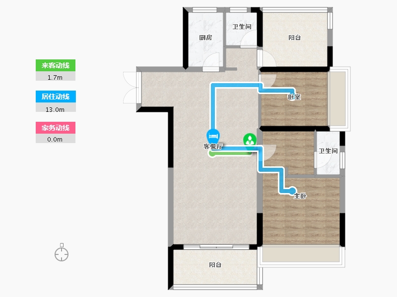 贵州省-黔东南苗族侗族自治州-冠顺山江华府-86.57-户型库-动静线