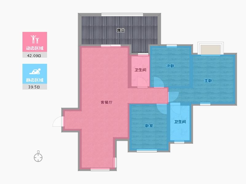 四川省-巴中市-宇忆叠翠-86.12-户型库-动静分区