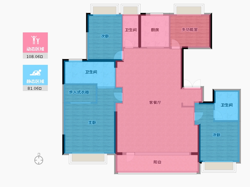 江苏省-南京市-大成汇文府-172.96-户型库-动静分区