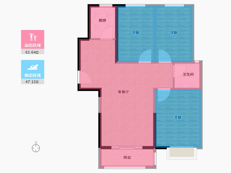 河南省-焦作市-鸿源·桂园-100.01-户型库-动静分区