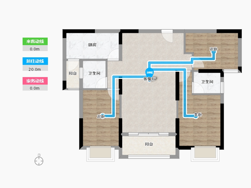 湖南省-常德市-宏泰·玖州府-81.52-户型库-动静线