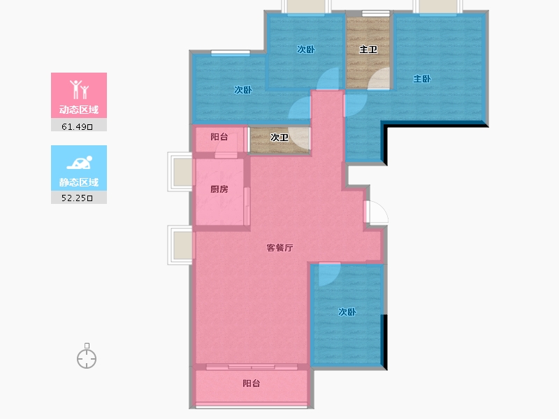 贵州省-六盘水市-凉都栖山苑-109.96-户型库-动静分区