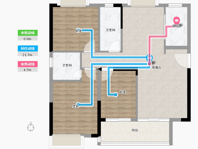 江西省-吉安市-金田·时代城-90.40-户型库-动静线