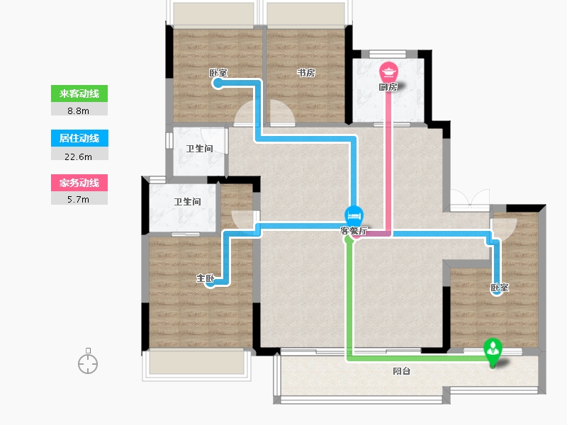 四川省-成都市-中旅千川阅-112.80-户型库-动静线