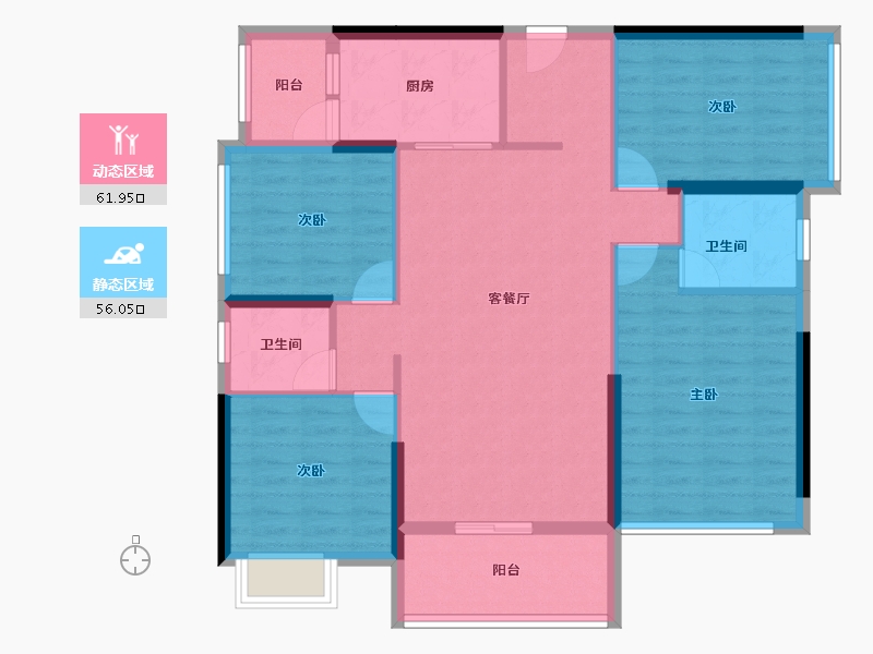 广西壮族自治区-梧州市-汇洋中央公园-106.31-户型库-动静分区