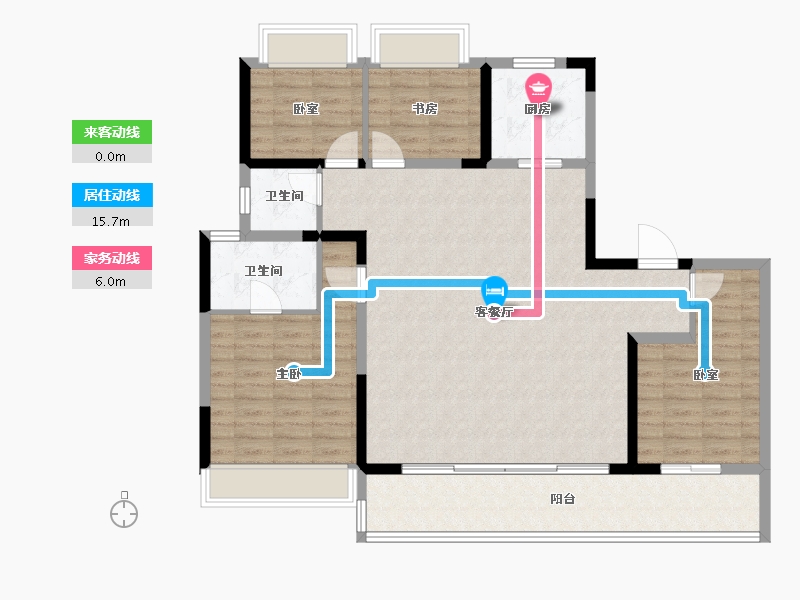 四川省-成都市-中旅千川阅-119.54-户型库-动静线