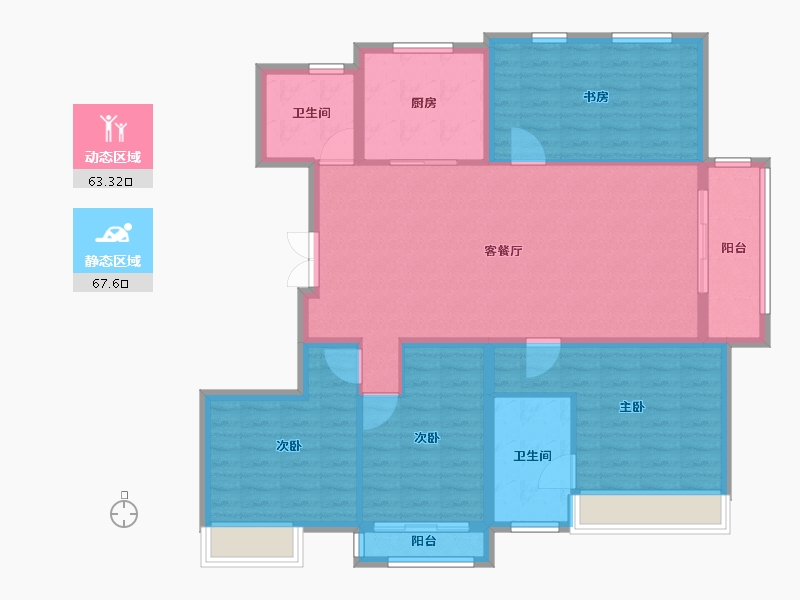 山东省-德州市-红烨一品-118.40-户型库-动静分区