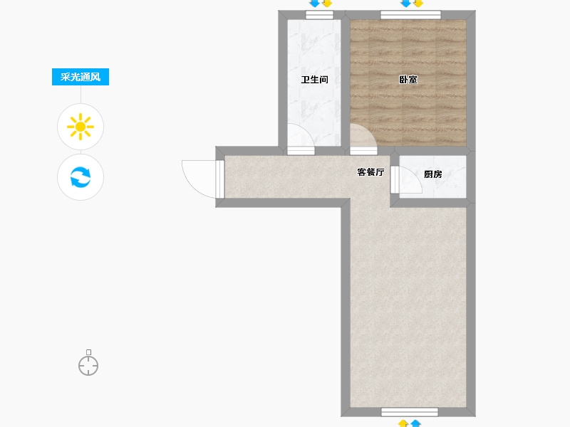 河南省-洛阳市-城筑伊河源-46.95-户型库-采光通风