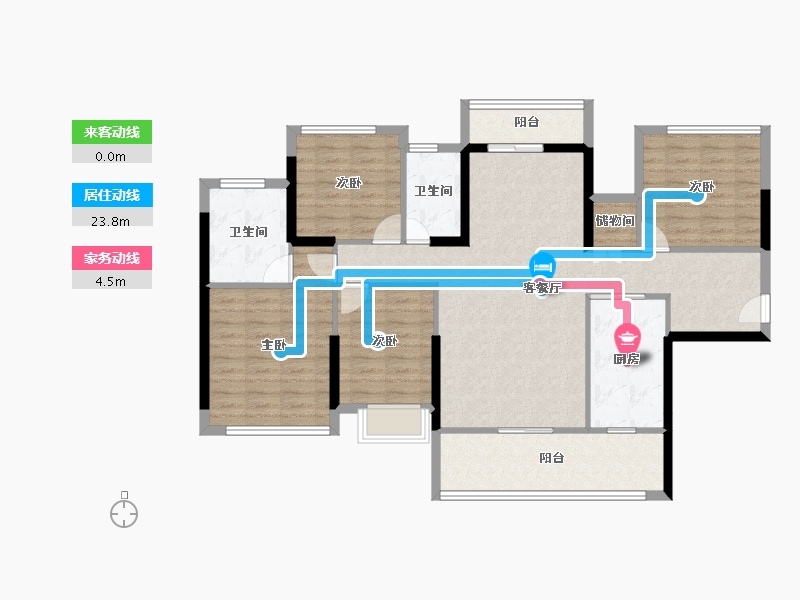 广西壮族自治区-梧州市-汇洋中央公园-113.87-户型库-动静线