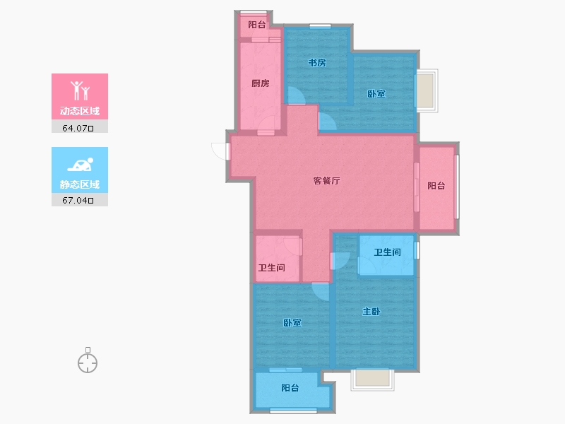 山西省-太原市-山投·青运城-116.71-户型库-动静分区