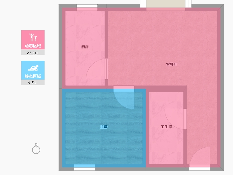 山东省-威海市-东方夏威夷嘉盛苑小区-32.17-户型库-动静分区