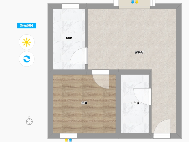 山东省-威海市-东方夏威夷嘉盛苑小区-32.17-户型库-采光通风