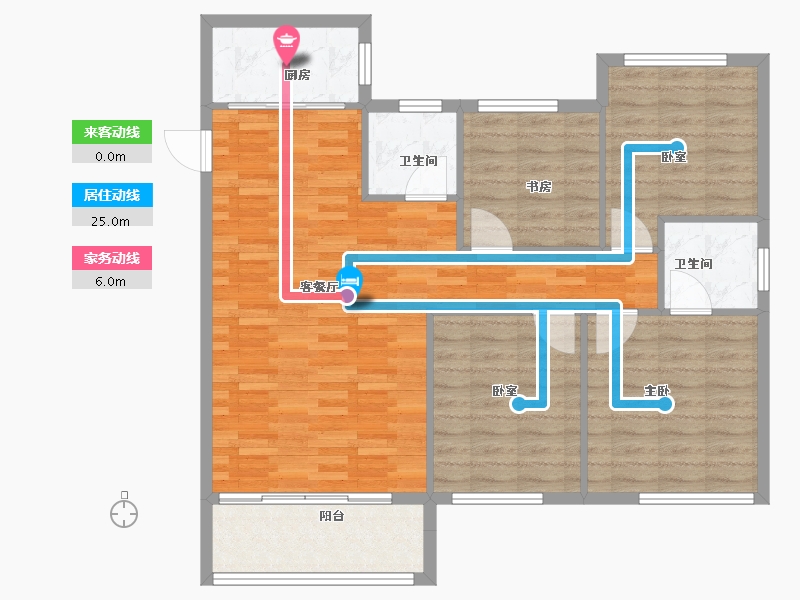 安徽省-宿州市-翰林苑·尚苑-100.00-户型库-动静线