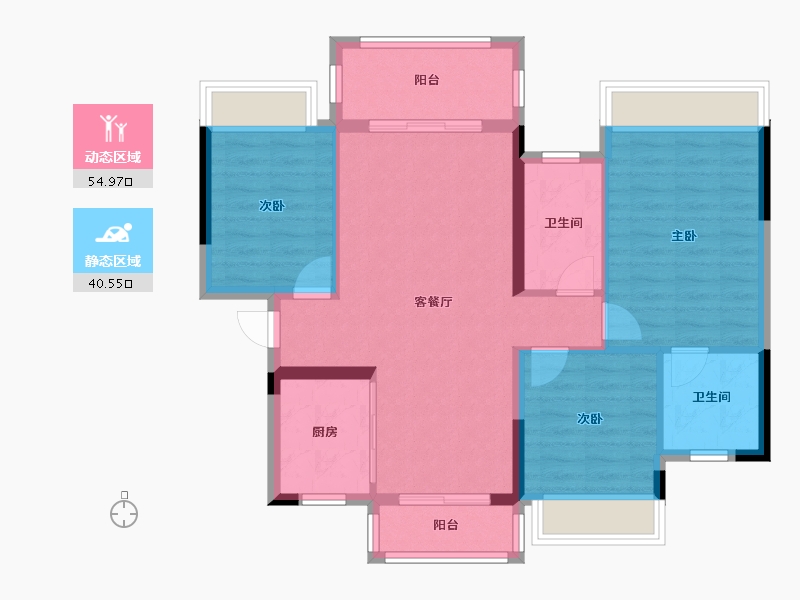 贵州省-遵义市-遵南首府-93.60-户型库-动静分区