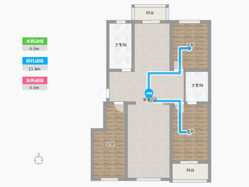 河北省-保定市-鑫瑞佳园-112.00-户型库-动静线