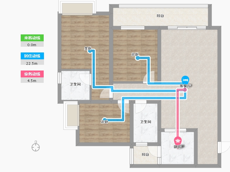 贵州省-铜仁市-棕颐国际城-93.69-户型库-动静线