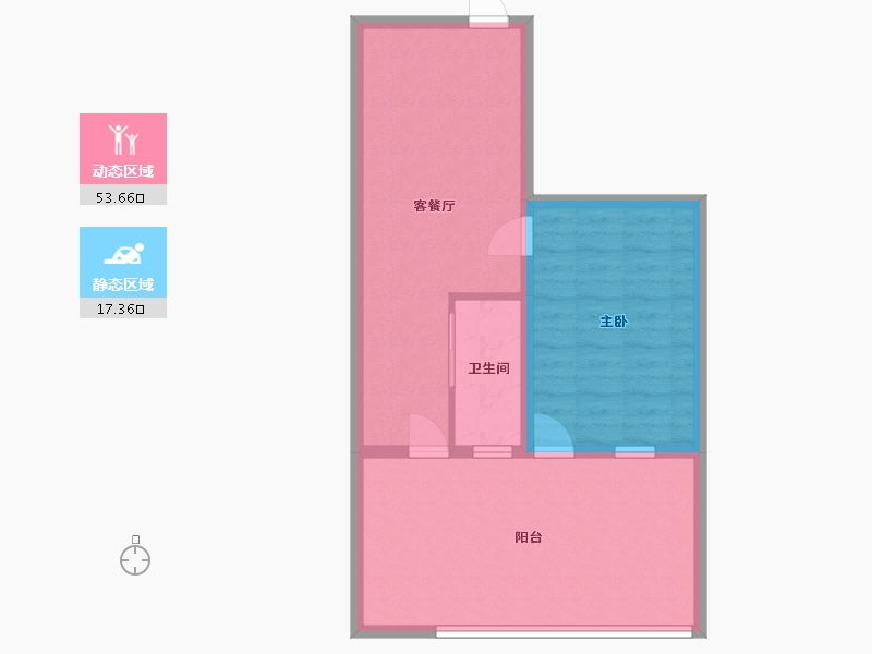 江苏省-无锡市-新惠一村-40.80-户型库-动静分区