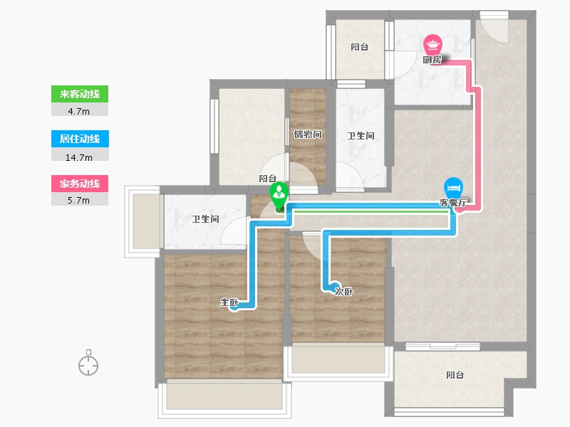 广东省-江门市-星海湾华庭-79.02-户型库-动静线