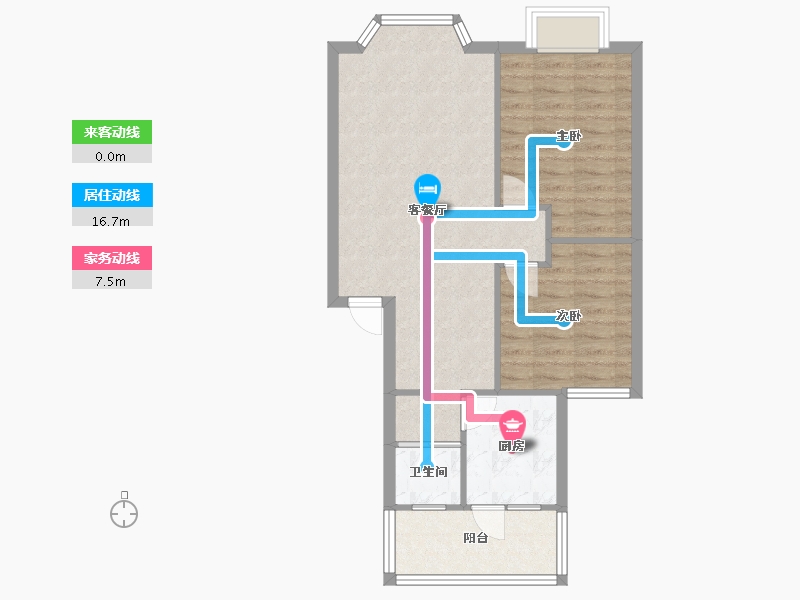 四川省-成都市-紫荆春天-80.00-户型库-动静线