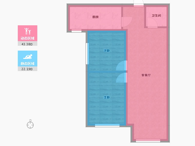 北京-北京市-盛贤家园-66.00-户型库-动静分区