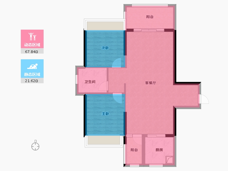 广东省-湛江市-银地上悦城-79.99-户型库-动静分区