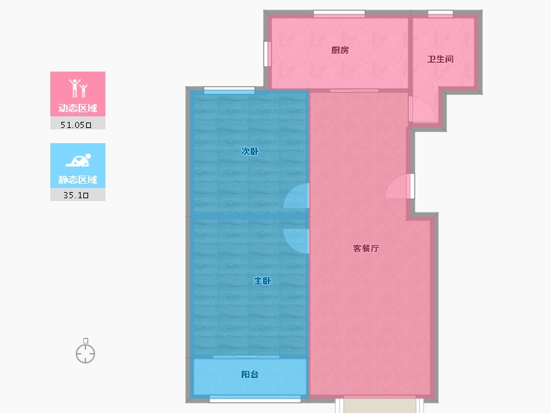 山东省-青岛市-香汕公馆-95.00-户型库-动静分区