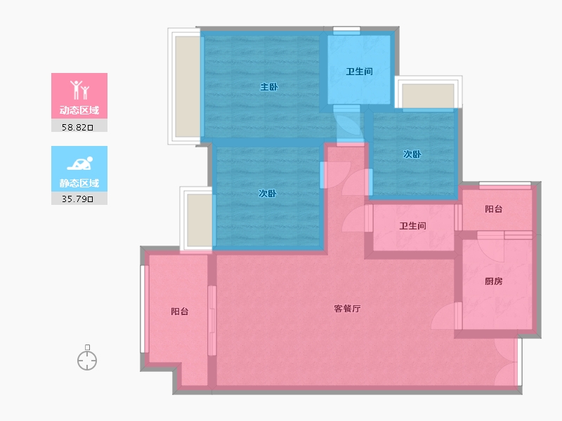 四川省-德阳市-江岸铭座-82.87-户型库-动静分区