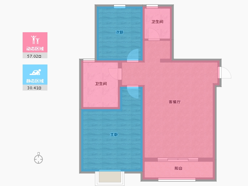 山东省-济宁市-天圳四季城-78.00-户型库-动静分区