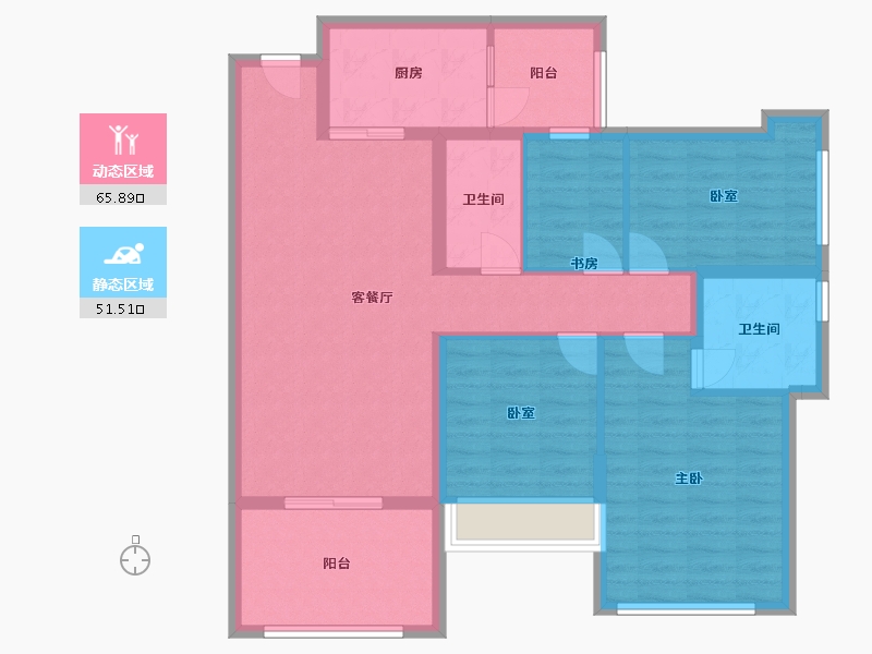 广东省-湛江市-城市海悦-120.00-户型库-动静分区