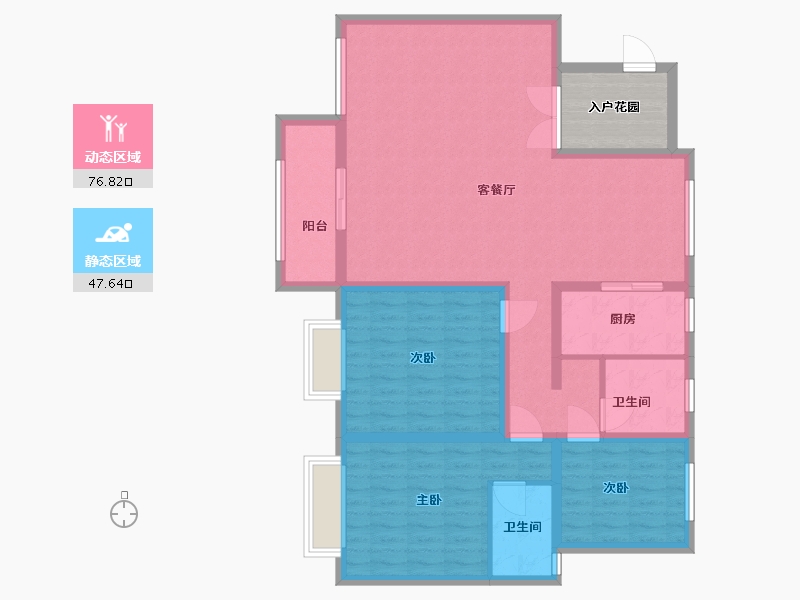 山西省-长治市-麟绛佳园-118.00-户型库-动静分区