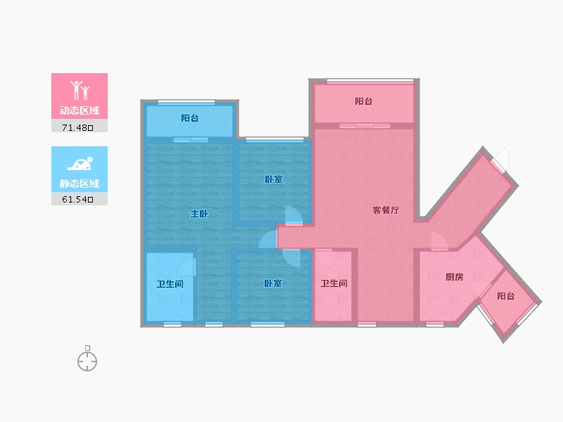 贵州省-遵义市-赤水印象-112.00-户型库-动静分区