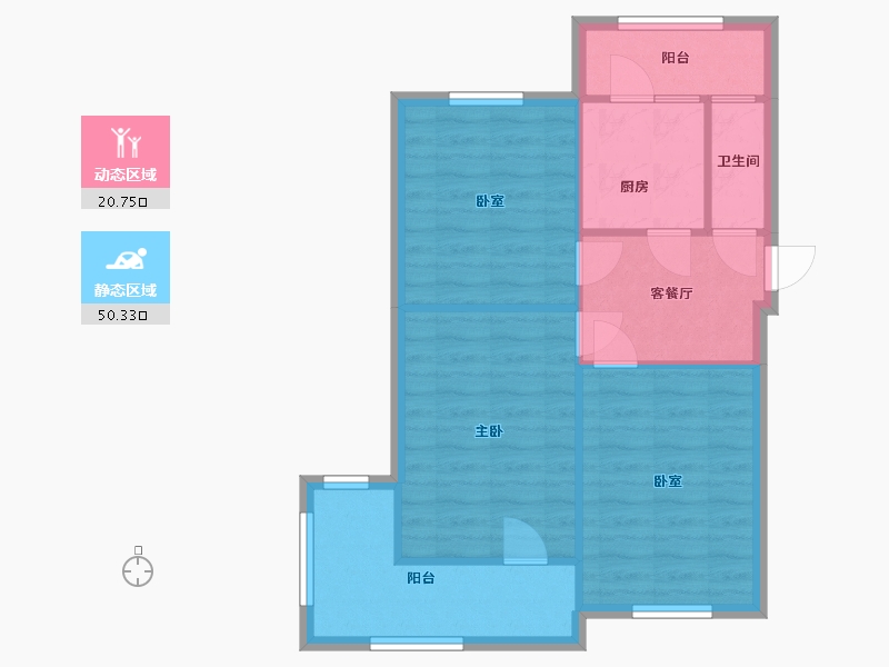 河北省-石家庄市-裕东小区-5区-80.00-户型库-动静分区