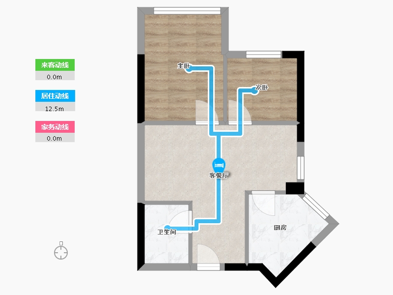 四川省-成都市-昊园江南壹品-49.92-户型库-动静线